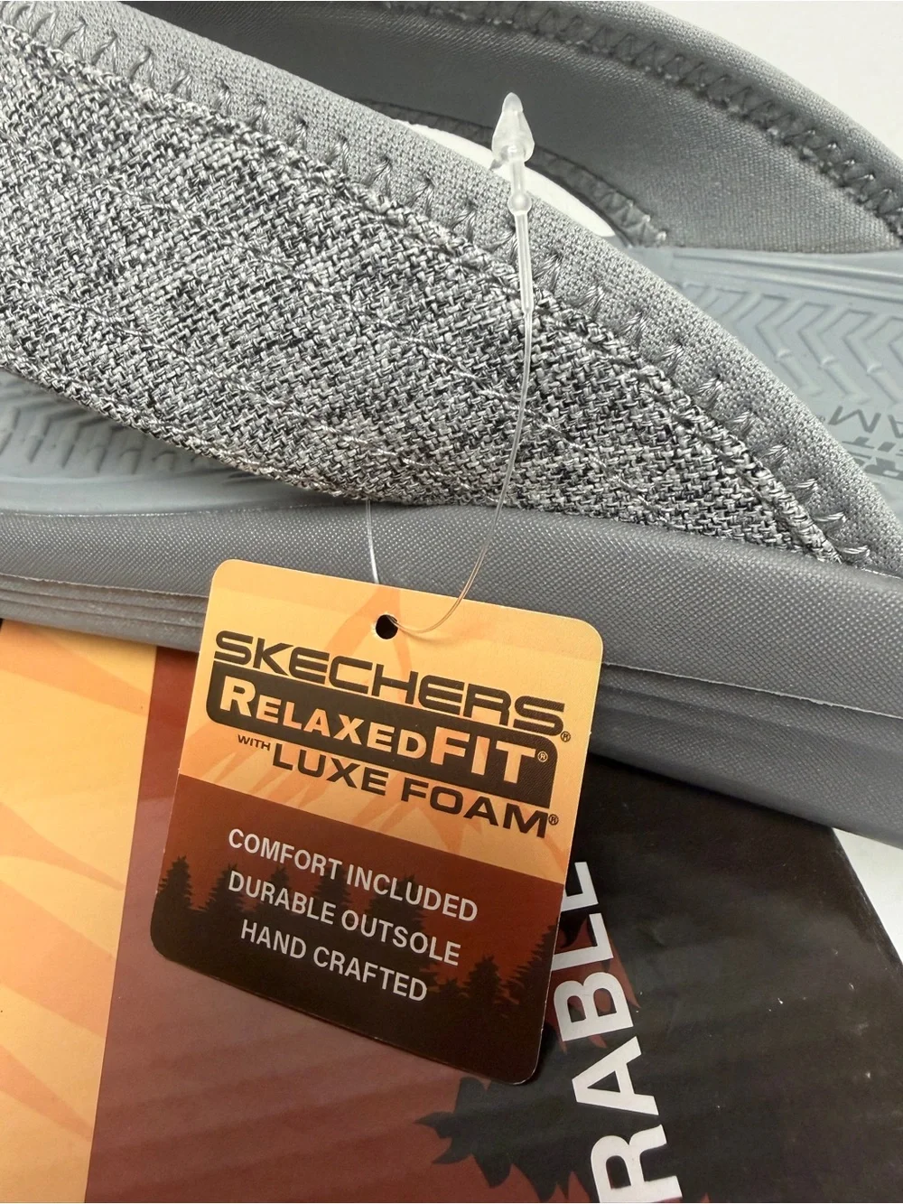 Skechers Men’s Playa Bay Grey Sandals Size 11 NWT